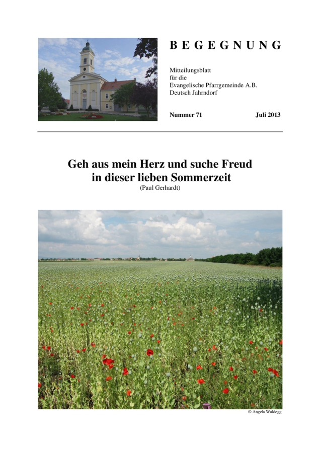 Gemeindebrief Deutsch Jahrndorf 2013 03